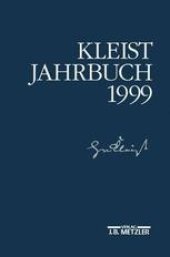 book Kleist-Jahrbuch 1999