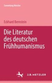 book Die Literatur des deutschen Frühhumanismus