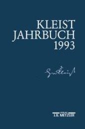 book Kleist-Jahrbuch 1993