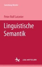 book Linguistische Semantik