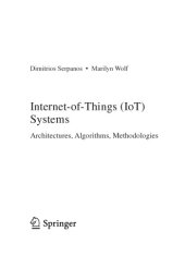 book Internet-of-Things (IoT) Systems. Architectures, Algorithms, Methodologies