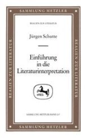 book Einführung in die Literaturinterpretation