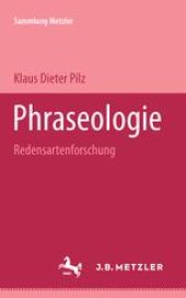 book Phraseologie: Redensartenforschung