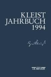 book Kleist-Jahrbuch 1994