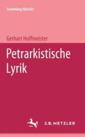 book Petrarkistische Lyrik