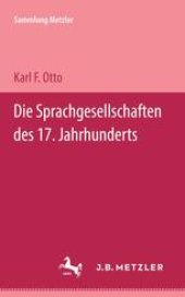 book Die Sprachgesellschaften des 17. Jahrhunderts