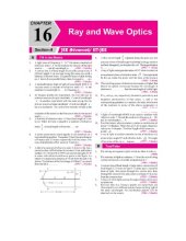 book Ray and Wave Optics IIT JEE Chapter wise Solution 1978 to 2017 AIEEE IIT JEE main included