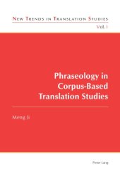 book Phraseology in Corpus-Based Translation Studies