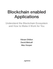 book Blockchain enabled Applications