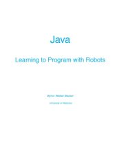 book Java. Learning to program with Robots