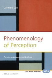 book Phenomenology of Perception: Theories and Experimental Evidence