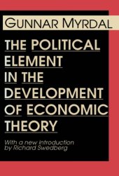 book The Political Element in the Development of Economic Theory