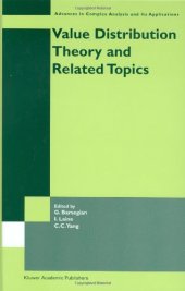 book Value Distribution Theory and Related Topics