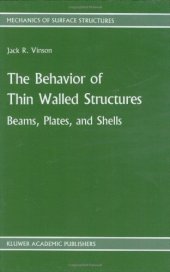book The Behavior Of Thin Walled Structures Beams Plates And Shells