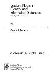 book Course in H-infty Control Theory