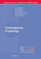 book Contemporary Cryptology 