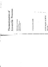 book thermodynamics of irreversible processes