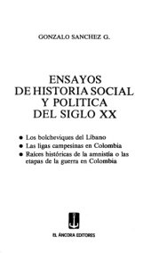 book Ensayos de historia social y política del siglo XX