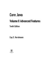 book Core Java Volume II Advanced Features