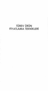 book Türev Ürün Fiyatlama Teknikleri