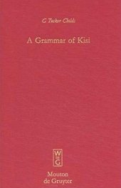 book A Grammar of Kisi