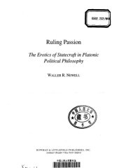 book Ruling Passion: The Erotics of Statecraft in Platonic Political Philosophy