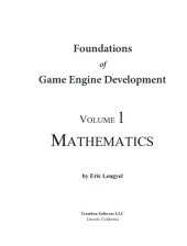 book Foundation Game of Engine Development: Volume 1 - Mathematics