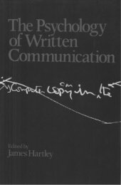 book Psychology of Written Communication: Selected Readings