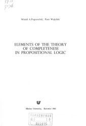 book Elements of the theory of completeness in propositional logic