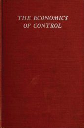 book Economics of Control: Principles of Welfare Economics