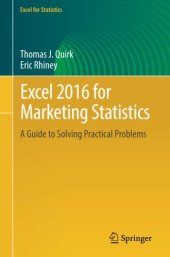 book Excel 2016 for Marketing Statistics: A Guide to Solving Practical Problems