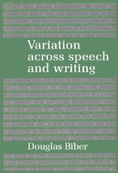 book Variation across Speech and Writing