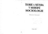 book Teorie a metoda v moderní sociologii