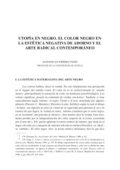 book Utopía en negro. El color negro en la estética negativa de Adorno y el arte radical contemporáneo