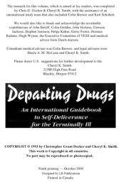 book Departing Drugs - An International Guidebook to Self-Deliverance for the Terminally Ill