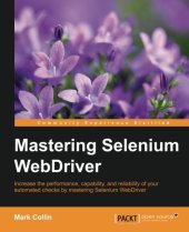 book Mastering Selenium WebDriver