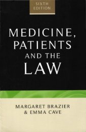 book Medicine, Patients and The Law