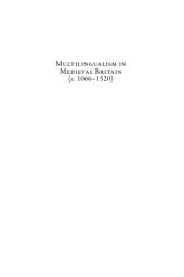 book Multilingualism in Medieval Britain (c. 1066–1520): Sources and Analysis