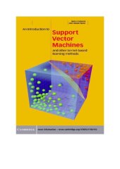 book An Introduction to Support Vector Machines and Other Kernel-based Learning Methods