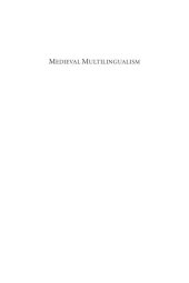 book Medieval Multilingualism: The Francophone World and its Neighbours