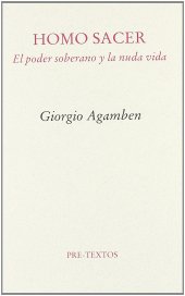 book Homo sacer : el poder soberano y la nuda vida