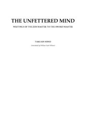 book The Unfettered Mind