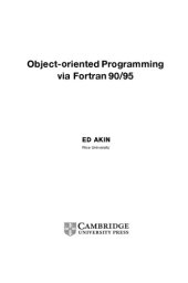 book Object-oriented Programming via Fortran 90/95