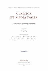 book Classica et Mediaevalia : Danish Journal of Philology and History