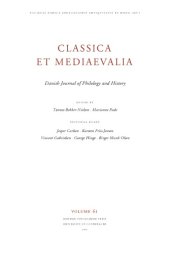 book Classica et Mediaevalia : Danish Journal of Philology and History