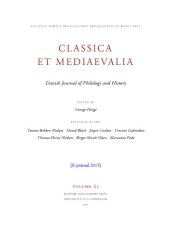 book Classica et Mediaevalia : Danish Journal of Philology and History