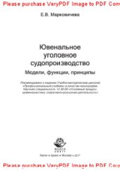 book Ювенальное уголовное судопроизводство. Модели, функции, принципы