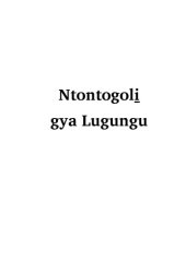 book Ntontogoli̱ gya Lugungu. Lugungu Dictionary