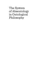 book The System of Absentology in Ontological Philosophy