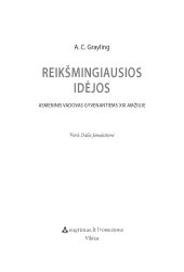 book Reikšmingiausios idėjos: asmeninis vadovas gyvenantiems XXI amžiuje